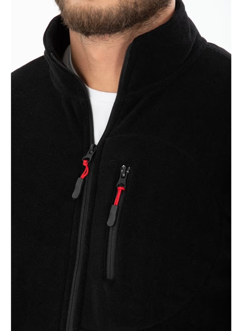 Four Man Men's Polar Fleece Three Pocket Softshell - Image 2
